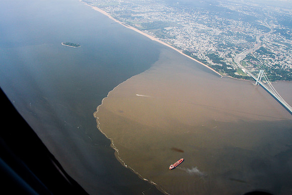 Hurricane Irene Causes Runoff into Hudson River